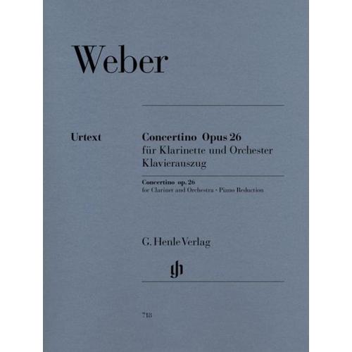 Weber, Carl Maria von - Concertino op. 26 für Klarinette und Orchester - Carl Maria von Weber - Concertino op. 26 für Klarinette und Orchester