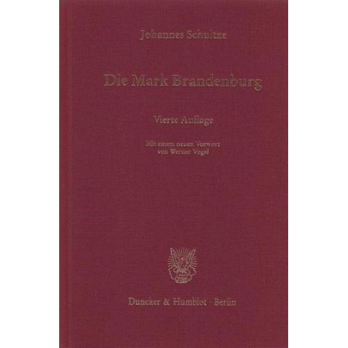 Die Mark Brandenburg – Johannes Schultze