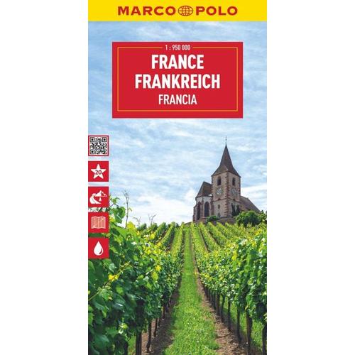 MARCO POLO Reisekarte Frankreich 1:950.000