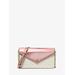 Michael Kors Jet Set Travel Small Signature Logo Clutch Crossbody Bag Pink One Size