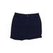 Croft & Barrow Shorts: Blue Solid Bottoms - Women's Size 16