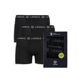 Slip LERROS "LERROS Boxershorts im 3er Pack" Gr. Normalgrößen, schwarz (black) Herren Unterhosen Slips