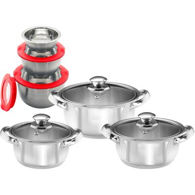 Topf-Set KING, rot, Töpfe, Induktion