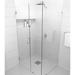 Glass Warehouse 41" W x 78" H Pivot Frameless Shower Door w/ Clear Glass Tempered Glass in Gray | 78 H x 42 W x 36 D in | Wayfair 90-WH-42-36-CH