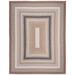 Brown 96 x 0.25 in Indoor Area Rug - August Grove® Liptak Geometric Hand-Braided Area Rug Polypropylene | 96 W x 0.25 D in | Wayfair