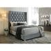 Everly Quinn Upholstered/Velvet in Gray | 72 H x 85 W in | Wayfair 9049EA6087714F57BEF24DF6505A1715