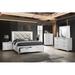 Everly Quinn Ceri Platform 5 Piece Bedroom Set in White | King | Wayfair BA8D0DD798174B918340EB9EE300D10B