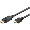 Goobay 64847 - DisplayPort 2.0 auf HDMI 2.1 8k @ 60Hz Kabel/DP auf HDMI Verbindungskabel / 4K @ 144Hz Highspeed Kabel / 3M