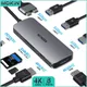 Station d'accueil USB C MOKiN 8 en 2 - 4K 60HZ Double USB C vers 2 HDMI 3 USB3.0 5Gbps PD 100W