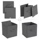 Boîte de Rangement Pliable en Tissu Cube Bacs Gril Paniers Pliants Placard de Pépinière