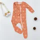 Elinfant-Combinaison à manches longues pour bébé pyjama en bambou et coton design long barboteuse