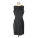Larry Levine Casual Dress: Gray Dresses - Women's Size 8 Petite