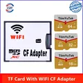 High Speed WIFI Adapter MicroSD TF to wifi CF Adapter Type I With TF Card 16GB - 128GB WIFI Memory