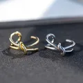 Minimalismus Knoten Gold Silber Farbe Ringe Open Finger Ring Für Frauen Männer Mädchen Partei