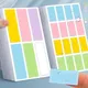 40/60/160 stücke Index Tab Aufkleber Candy Farbe Classfication Label Marks Kawaii Handwriten