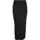 Noisy may Damen Maxi Stretch Rock mit Schlitz Langer Skirt Knöchellang dehnbarer RIPP NMMAYA