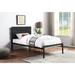 Metal Frame Twin Size Bed 1pc Casual Style Bedroom Furniture