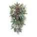 27" Pine and Berry with Eucalyptus Artificial Christmas Swag - Green