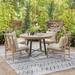 Owen 5-Piece Outdoor Patio Dining Set with Game Table and Chairs Set - N/A