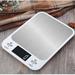 Food Scale with LCD Display, for Weight Loss, Baking and Cooking, Premium Stainless Steel , Batteries Included