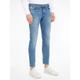 Slim-fit-Jeans CALVIN KLEIN JEANS "SLIM" Gr. 33, Länge 32, blau (denim light) Herren Jeans Slim Fit