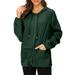 Rain Coats for Women Waterproof with Hood Packable Rain Jackets Womens Lightweight Rain Jackets Outdoor Dark Green 4XL