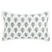 Sky Embroidered Foulard Decorative Pillow 14 x 24: 14 X 24/Gray