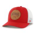 Men's '47 Red Tampa Bay Buccaneers Leather Head Flex Hat