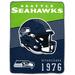 Seattle Seahawks 60" x 80" Helmet Stripes Royal Plush Blanket