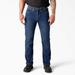 Dickies Men's Flex Regular Fit 5-Pocket Jeans - Medium Denim Wash Size 38 32 (DD605)