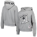 Women's Mitchell & Ness Gray Las Vegas Raiders Gridiron Classics Big Face 7.0 Pullover Hoodie