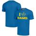 Unisex Homage Royal Los Angeles Rams The NFL ASL Collection by Love Sign Tri-Blend T-Shirt