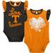 Girls Newborn & Infant Tennessee Orange/Black Volunteers Spread the Love 2-Pack Bodysuit Set