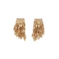Women's Dimensional Fringe Earrings by ELOQUII in Gold (Size NO SIZE)