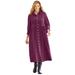 Plus Size Women's Button Front Corduroy Dress by Woman Within in Deep Claret (Size 38 WP)