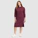 Eddie Bauer Women's Myriad Thermal Hoodie Dress - Port - Size S