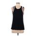 Body Language Sportswear Active Tank Top: Black Print Activewear - Women's Size Medium