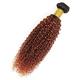 Hair Bundles Brazilian Curly Hair Bundles 30# Remy Hair Brown 1/3/4 Kinky Curly Human Hair Extensions Burgundy Hair Weaving Human Hair Bundles (Color : 1B30, Size : 16 18 20)