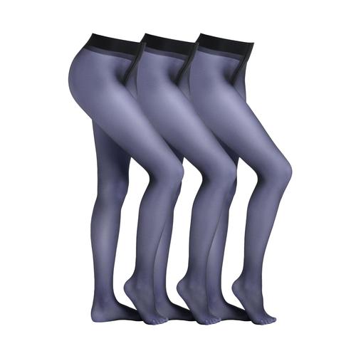 „Feinstrumpfhose CAMANO „“Strumpfhose 3er Pack““ Gr. 44/46, blau (navy) Damen Strumpfhosen Feinstrumpfhosen“