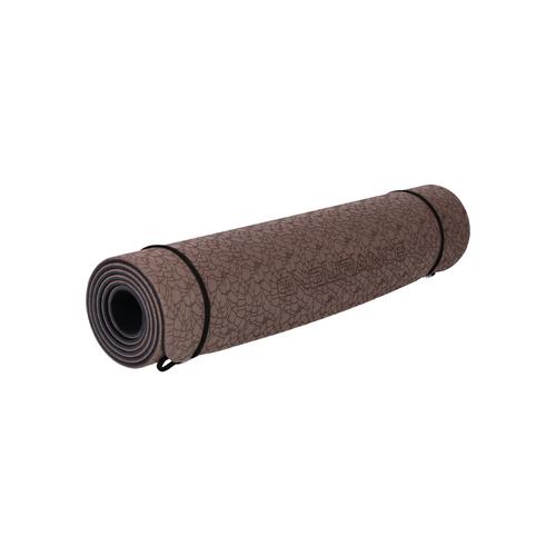 "Yogamatte ENDURANCE ""Anneya"" Sportmatten Gr. B/H/L: 61 cm x 0.6 cm x 173 cm, grau (grau, schwarz) Sportmatten in zweifarbigem Design"