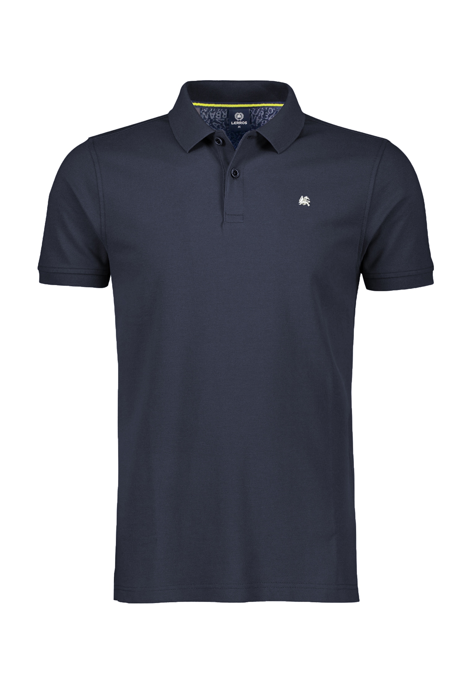 Poloshirt LERROS "LERROS Basic Poloshirt in klassischer Passform und Piquéqualität", Herren, Gr. S, blau (night blau), 100% Baumwolle, Shirts Image