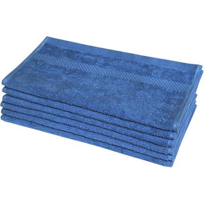 Gästehandtuch DYCKHOFF "Planet", blau, B:30cm L:50cm, Walkfrottier, Obermaterial: 100% Baumwolle, Handtücher (Packung) Image