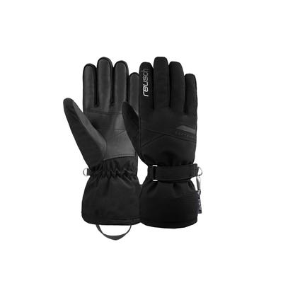 Skihandschuhe REUSCH "Helena R-TEX XT", Damen, Gr. 6,5, silber (schwarz, silberfarben), 87% Polyester, 11% Polyurethan, 