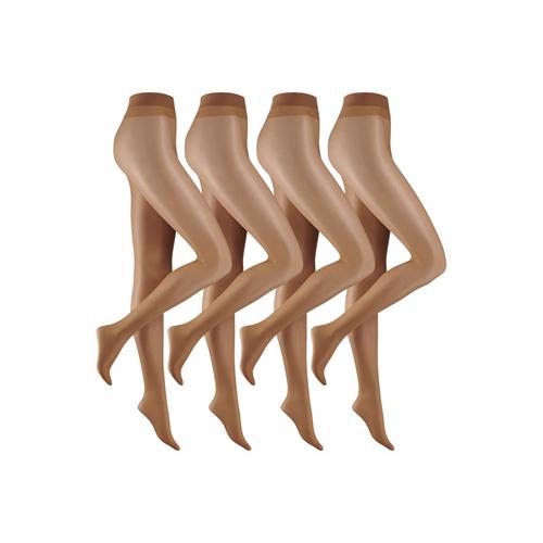 „Feinstrumpfhose CAMANO „“Strumpfhose 4er Pack““ Gr. 42/44, beige (make up) Damen Strumpfhosen Feinstrumpfhosen“