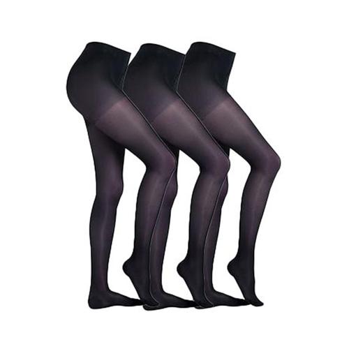 „Feinstrumpfhose CAMANO „“Strumpfhose 3er Pack““ Gr. 48/50, blau (navy) Damen Strumpfhosen Feinstrumpfhosen“