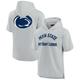 Unisex Fanatics Signature Gray Penn State Nittany Lions Elements Super Soft Fleece Short Sleeve Pullover Hoodie