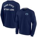 Unisex Fanatics Signature Navy Penn State Nittany Lions Super Soft Pullover Crew Sweatshirt