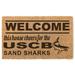 South Carolina Beaufort Sand Sharks 18" x 30" Welcome Doormat