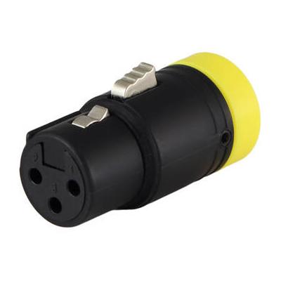 Cable Techniques Low-Profile Right-Angle XLR 3-Pin Female Connector (Large Outlet, B-Shell, CT-BX3FL-Y
