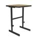 Correll, Inc. Work Station Particle Board High-Pressure Laminate Top Height Adjustable Standing Desk Wood/Metal in Brown/Gray | Wayfair CST2024-16